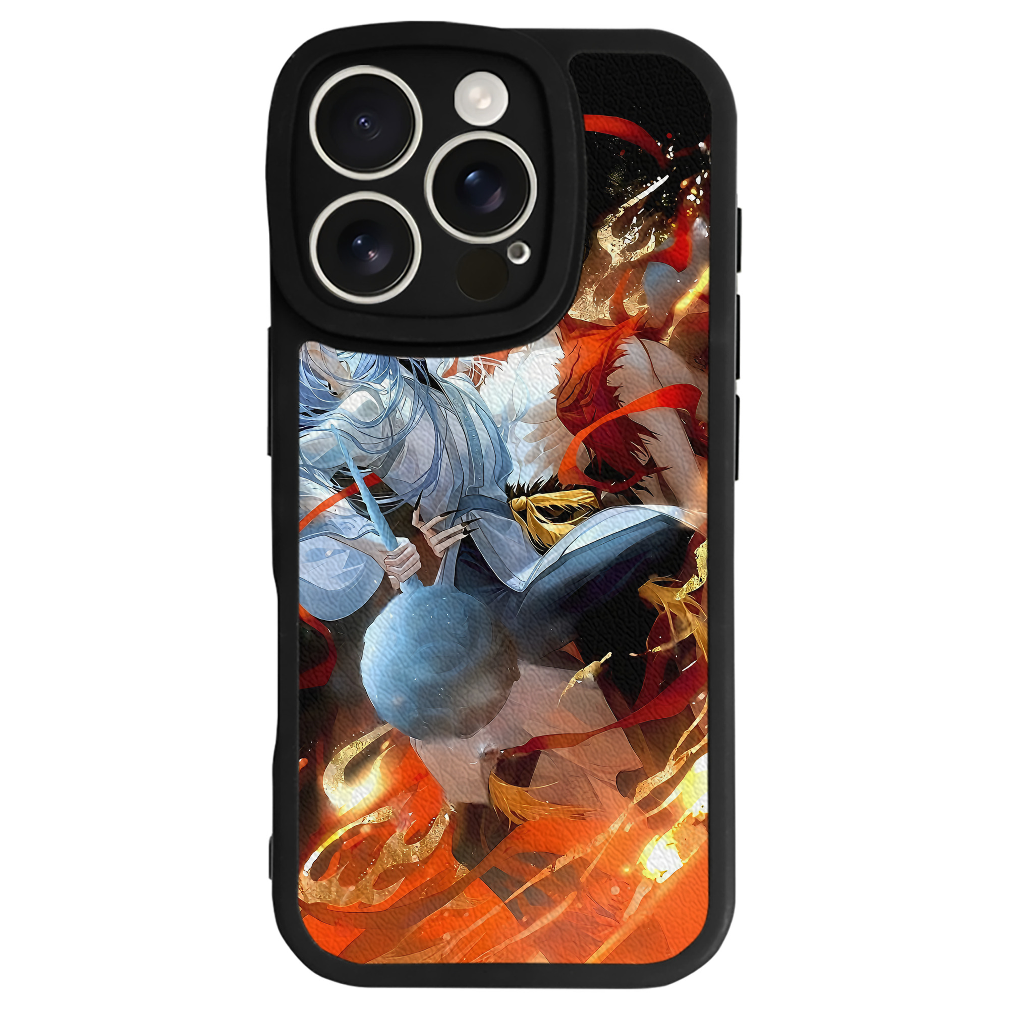 （画像用） Ne Zha 2 ナタ 魔童の大暴れ 【iPhone 16シリーズ対応】シリコンスマホケース（レザー調） 材質：シリコン